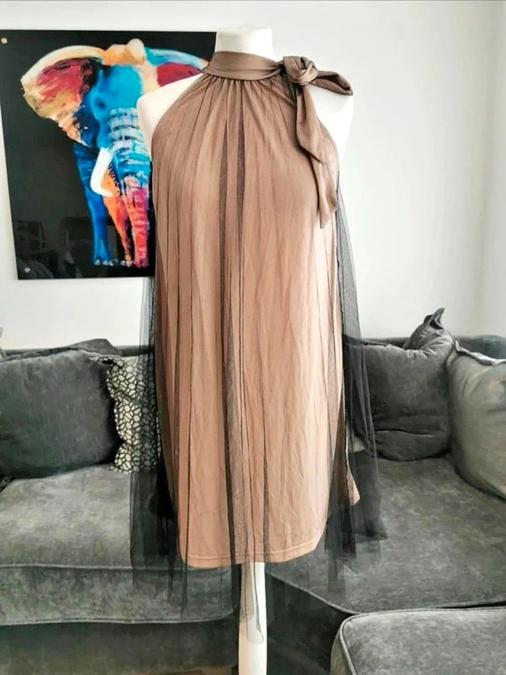 Women's Brown Maxi Dress